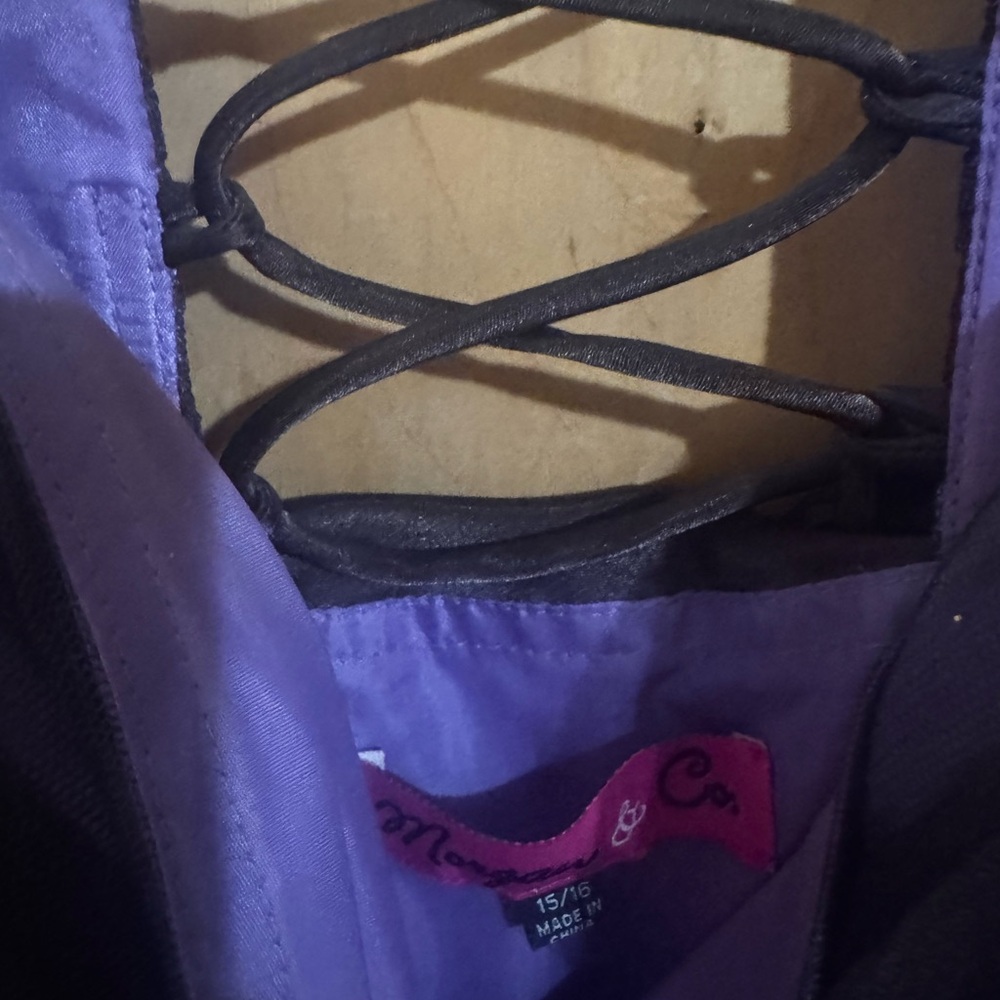 Morgan & Co. Lavender Lace-Up Top